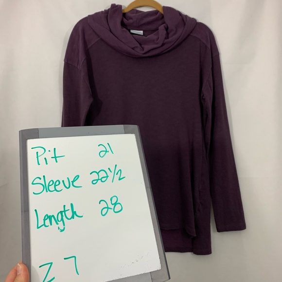 Columbia Cowl Neck Sweatshirt Size L Purple - Picture 7 of 7